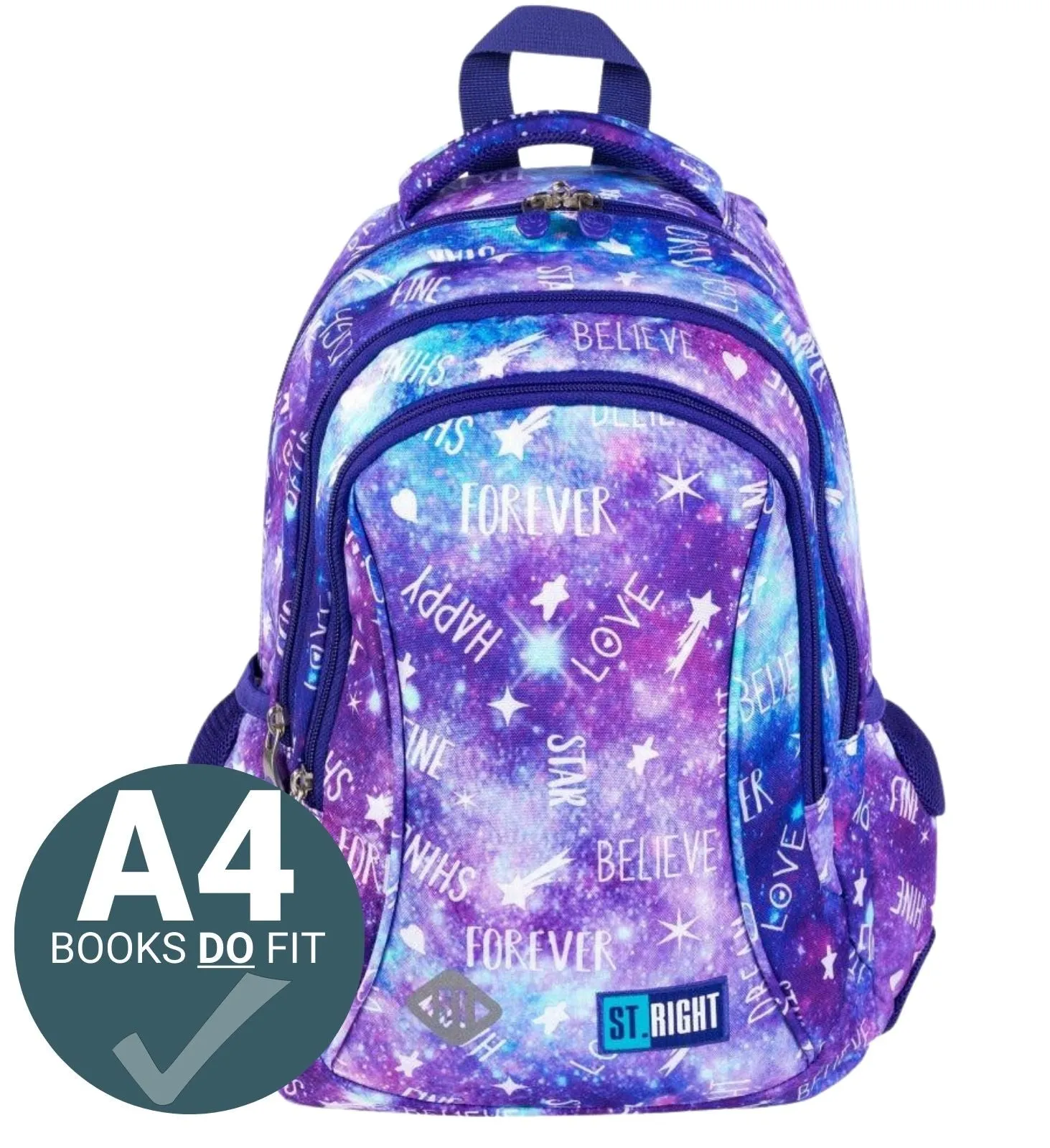 ■ St.Right - Galaxy - 3 Compartment Backpack