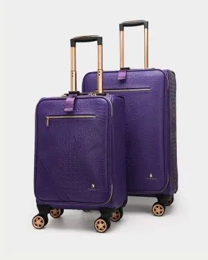 Apollo 2 Suitcase 2 Piece Set in Purple