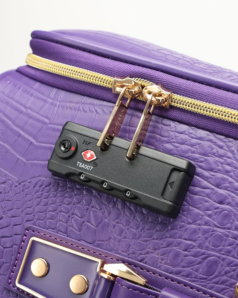 Apollo 2 Suitcase 2 Piece Set in Purple