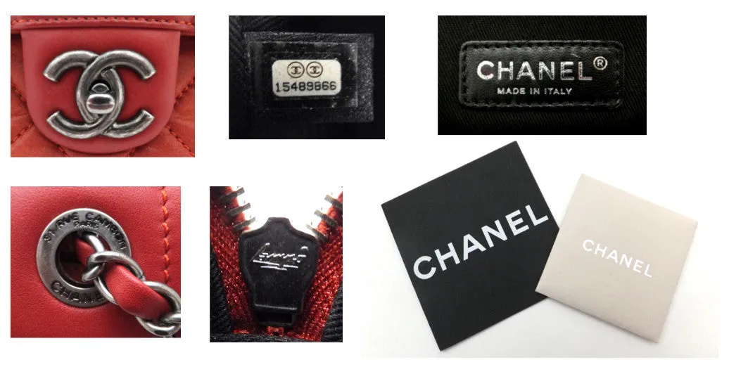 Authentic Chanel Brick Red Modern Flapover
