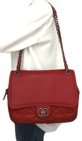 Authentic Chanel Brick Red Modern Flapover