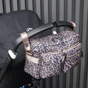 Axel Cross-Body Changing Bag Buggy Organiser (Brown Tonal Leopard)