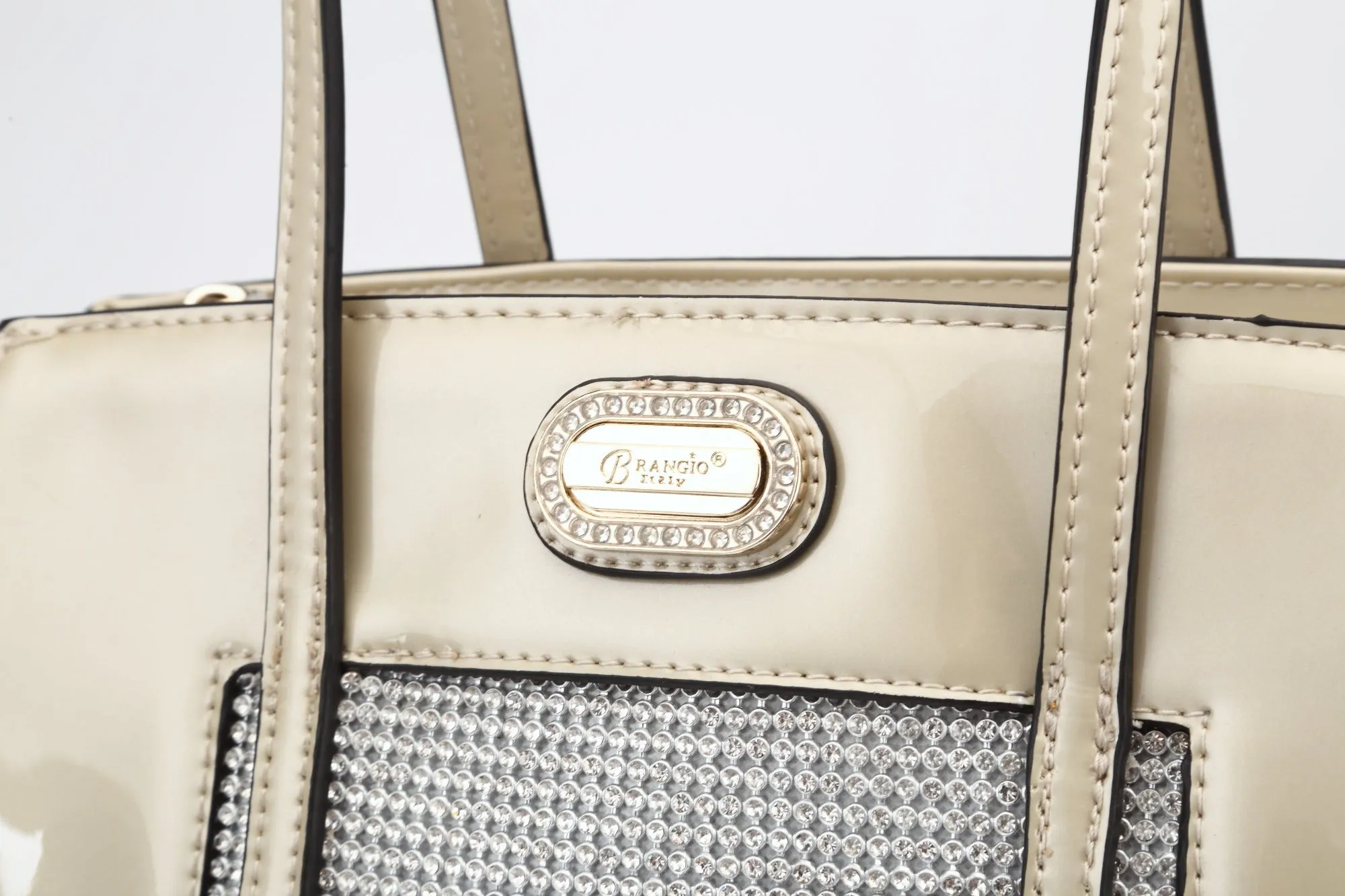 Bling Kingdom Crystal Stud Shoulder Bag [KIS8340]