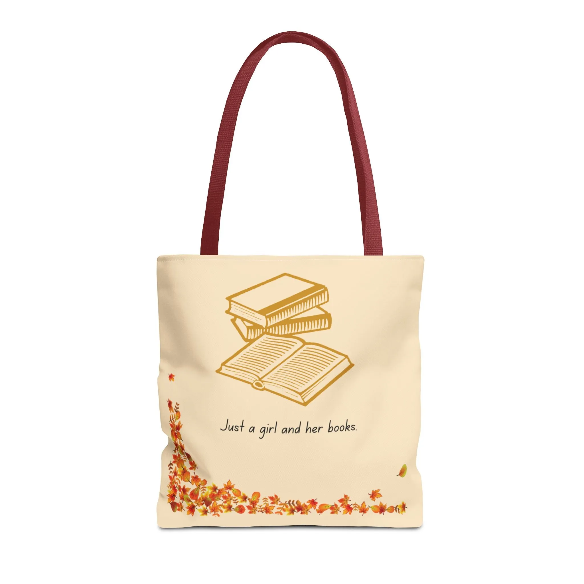 Book Lover Tote Bag - "Just a Girl and Her Books"