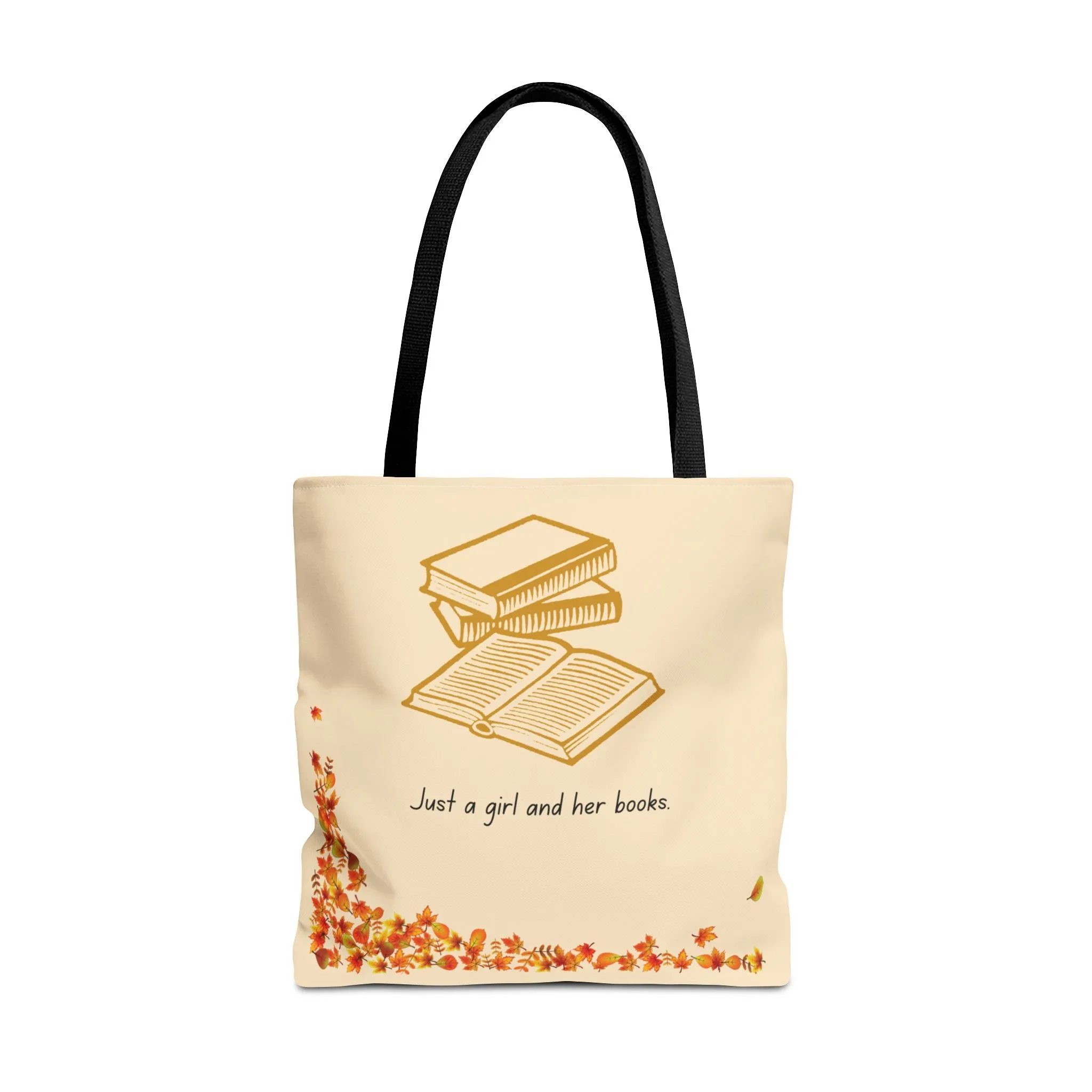 Book Lover Tote Bag - "Just a Girl and Her Books"