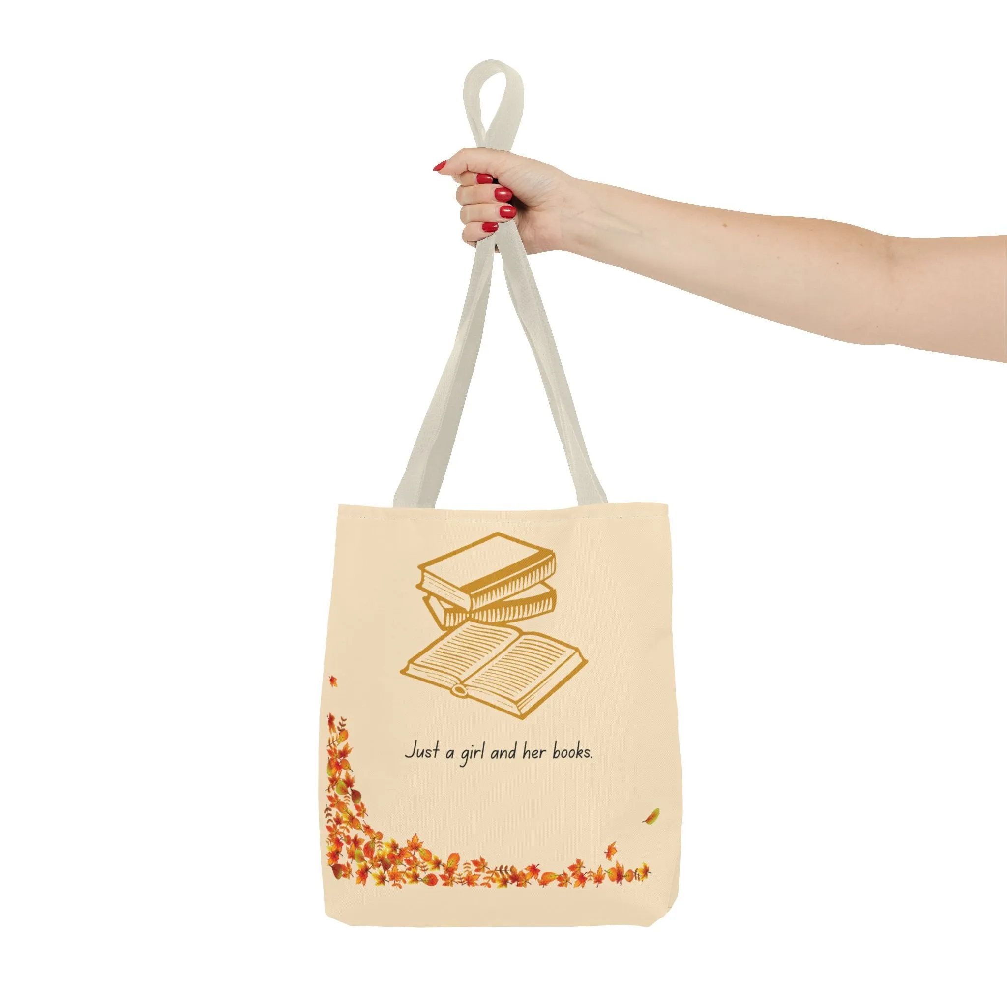 Book Lover Tote Bag - "Just a Girl and Her Books"