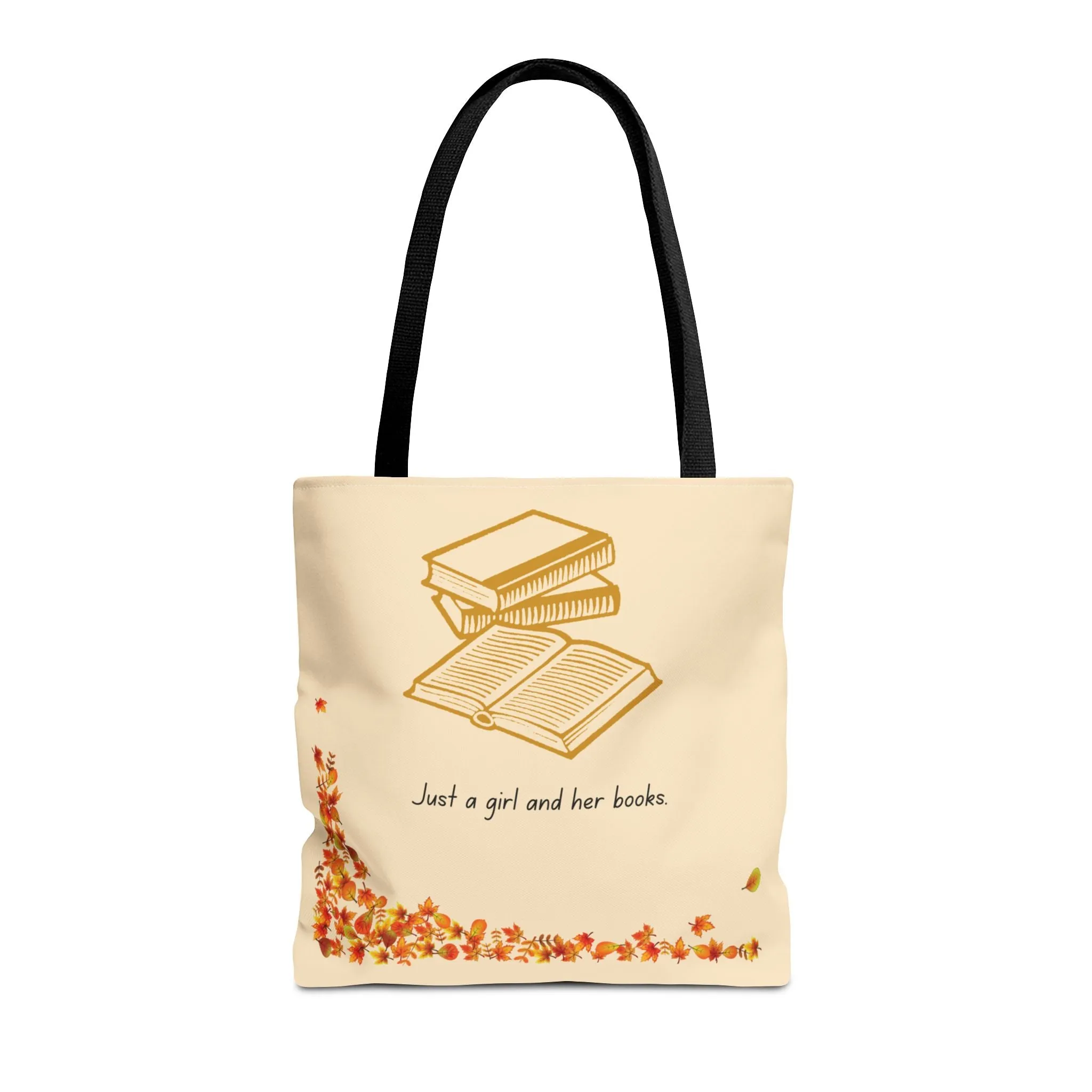 Book Lover Tote Bag - "Just a Girl and Her Books"