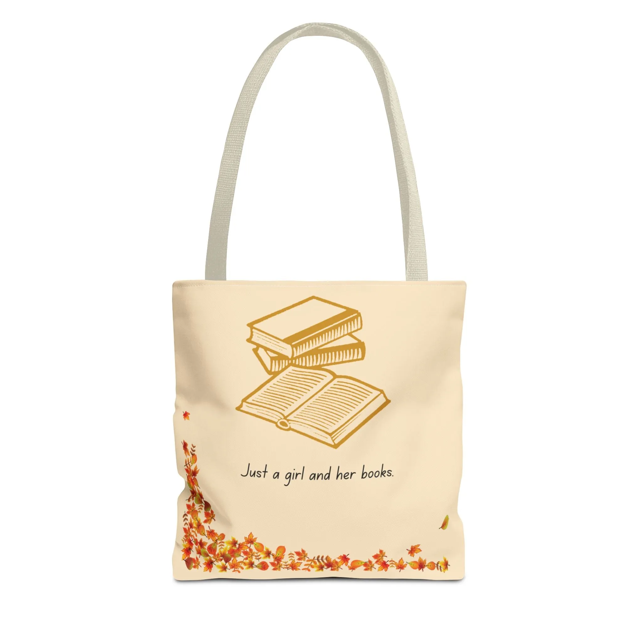 Book Lover Tote Bag - "Just a Girl and Her Books"