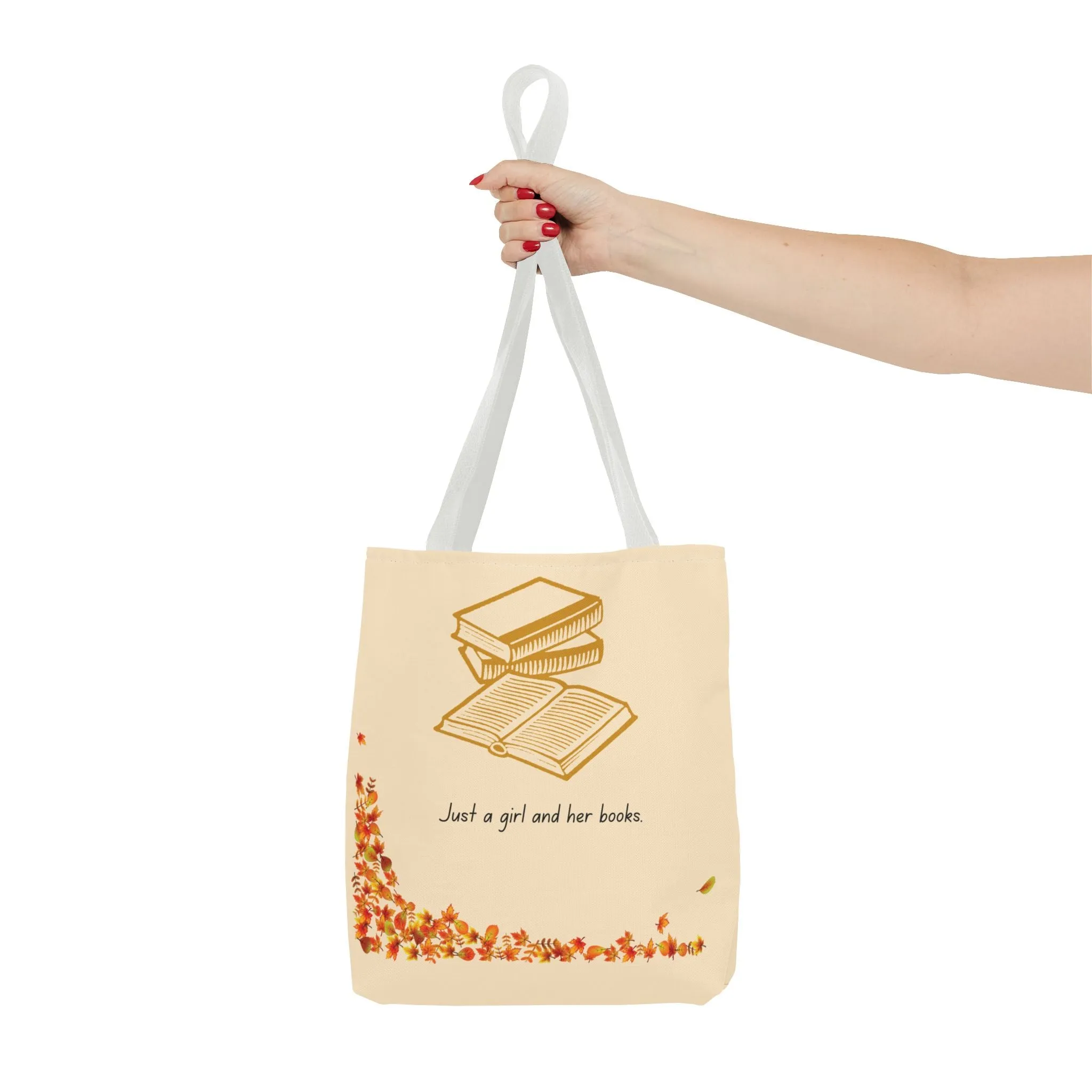 Book Lover Tote Bag - "Just a Girl and Her Books"