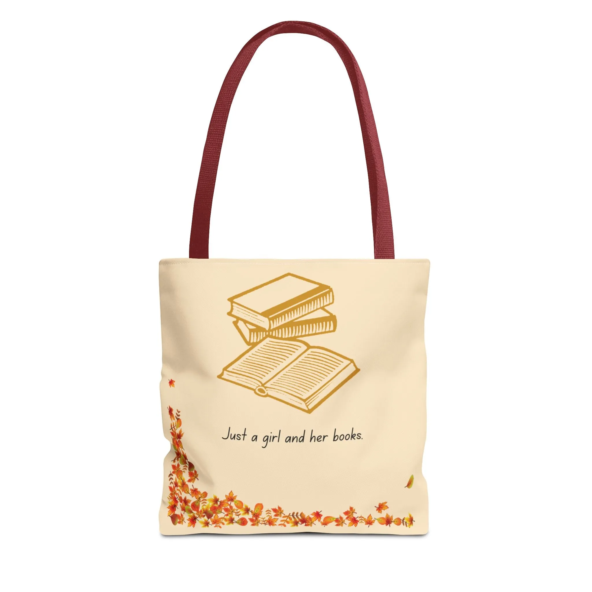 Book Lover Tote Bag - "Just a Girl and Her Books"