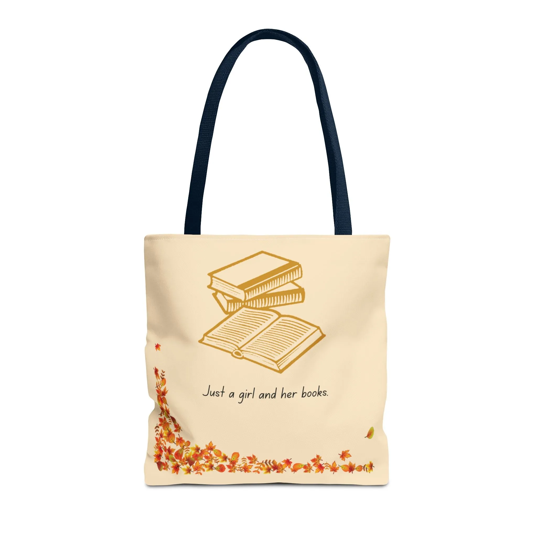 Book Lover Tote Bag - "Just a Girl and Her Books"