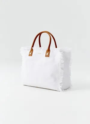 Cap Ferrat White Tote