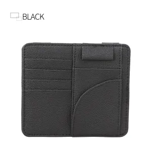 Car Sun Visor Organizer, Card Holders for Auto Sun Visor Pu Auto Interior Accessories Storage Travel Document Holder with Multi Pocket - OOLVS Auto Accessory