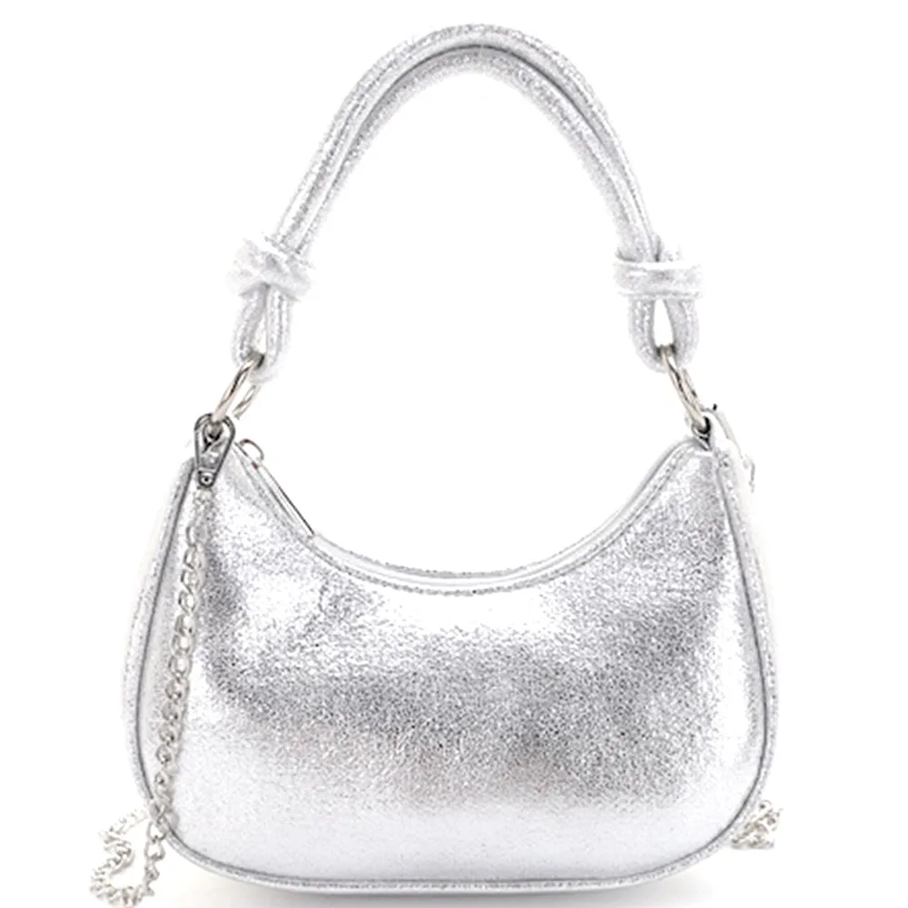 Chic Curve Zipper Shoulder Crossbody Bag