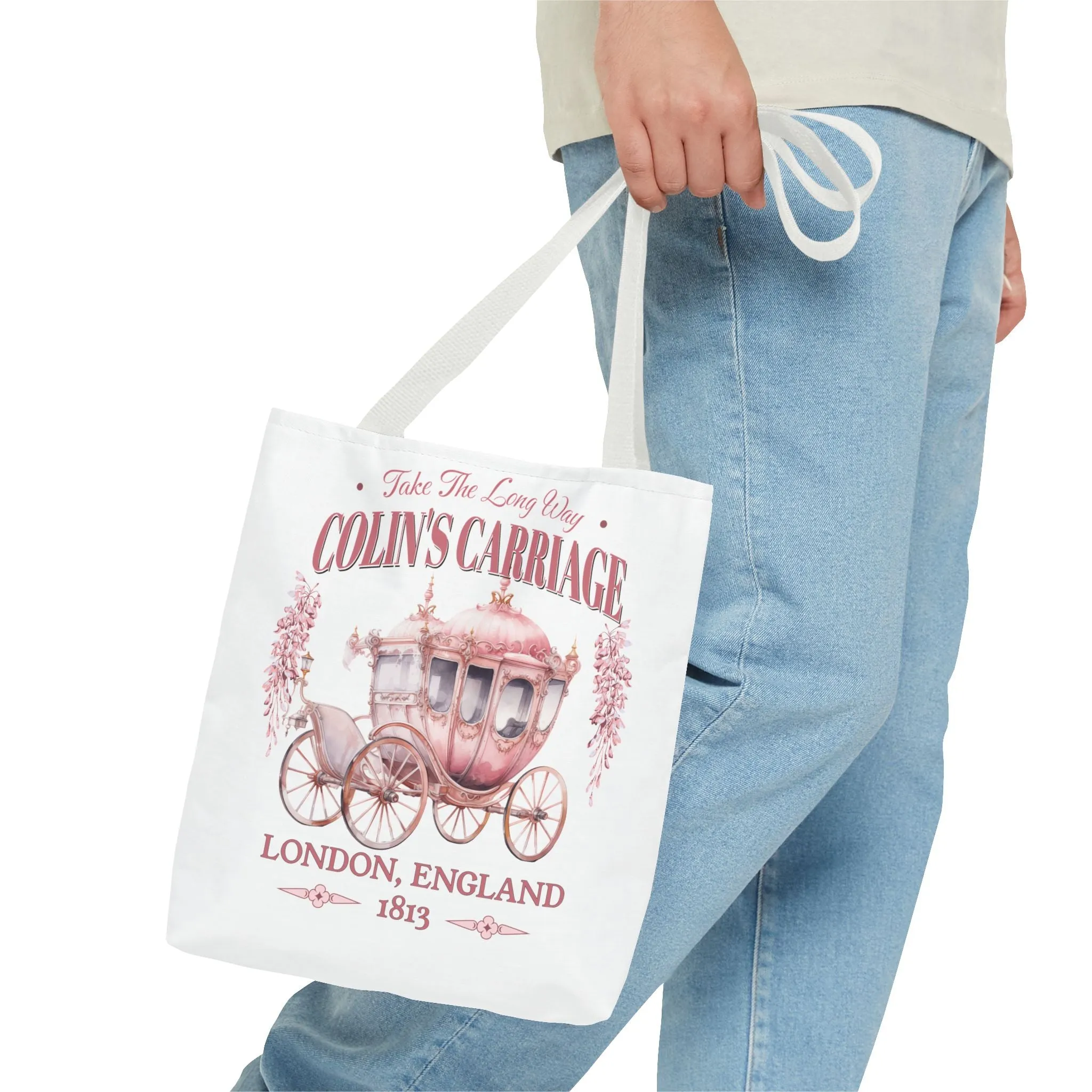 Colins Carriage Club Tote Bag Regency England Ton Society Gift For Book Lover Fan Historical Drama Penelope Romance Reader Bookclub Gift