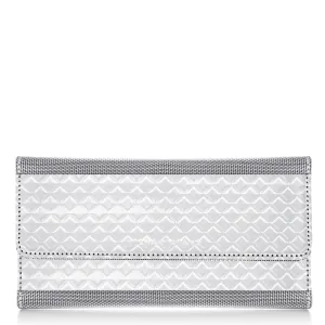 Continental Clutch Wallet Diamond Small, Silver