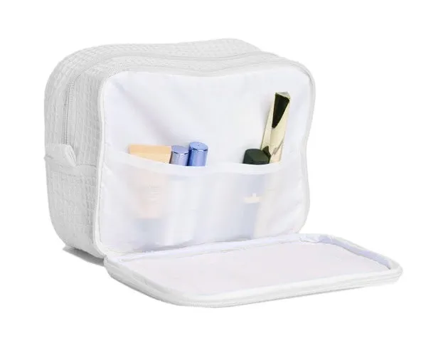 Delta Phi Epsilon Waffle Weave Cosmetic Bag