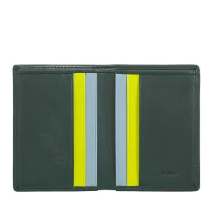 DUDU Men's Leather Wallet, Slim men's wallet with credit card holder, cash case holder, small and compact, with RFID protection