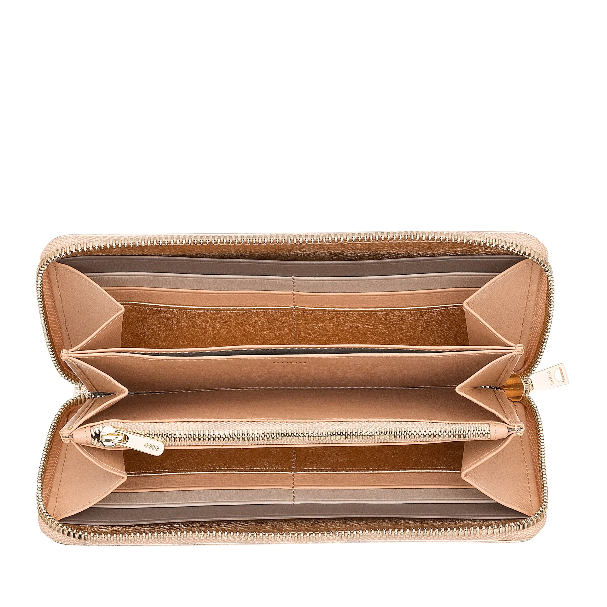 DUDU WOMEN'S WOMEN'S GREAT RFID of Vera Colorful Leather Zip Around