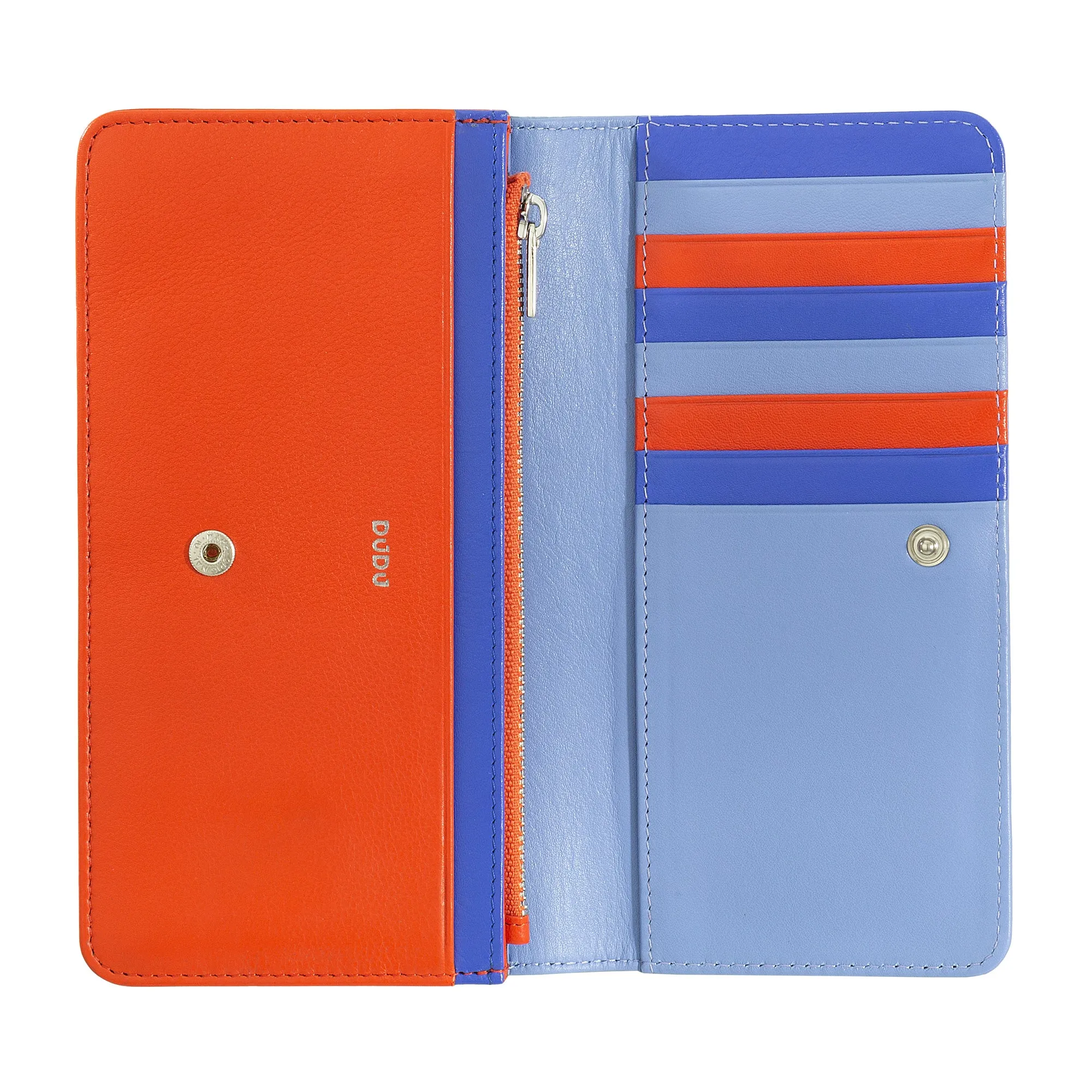 DUDU WORLD WORLD WOMEN IN MULTICOLOR SOFT LEATHER RFID PUN