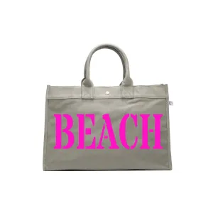 East West Bag: Olive with Neon Pink Matte BEACH