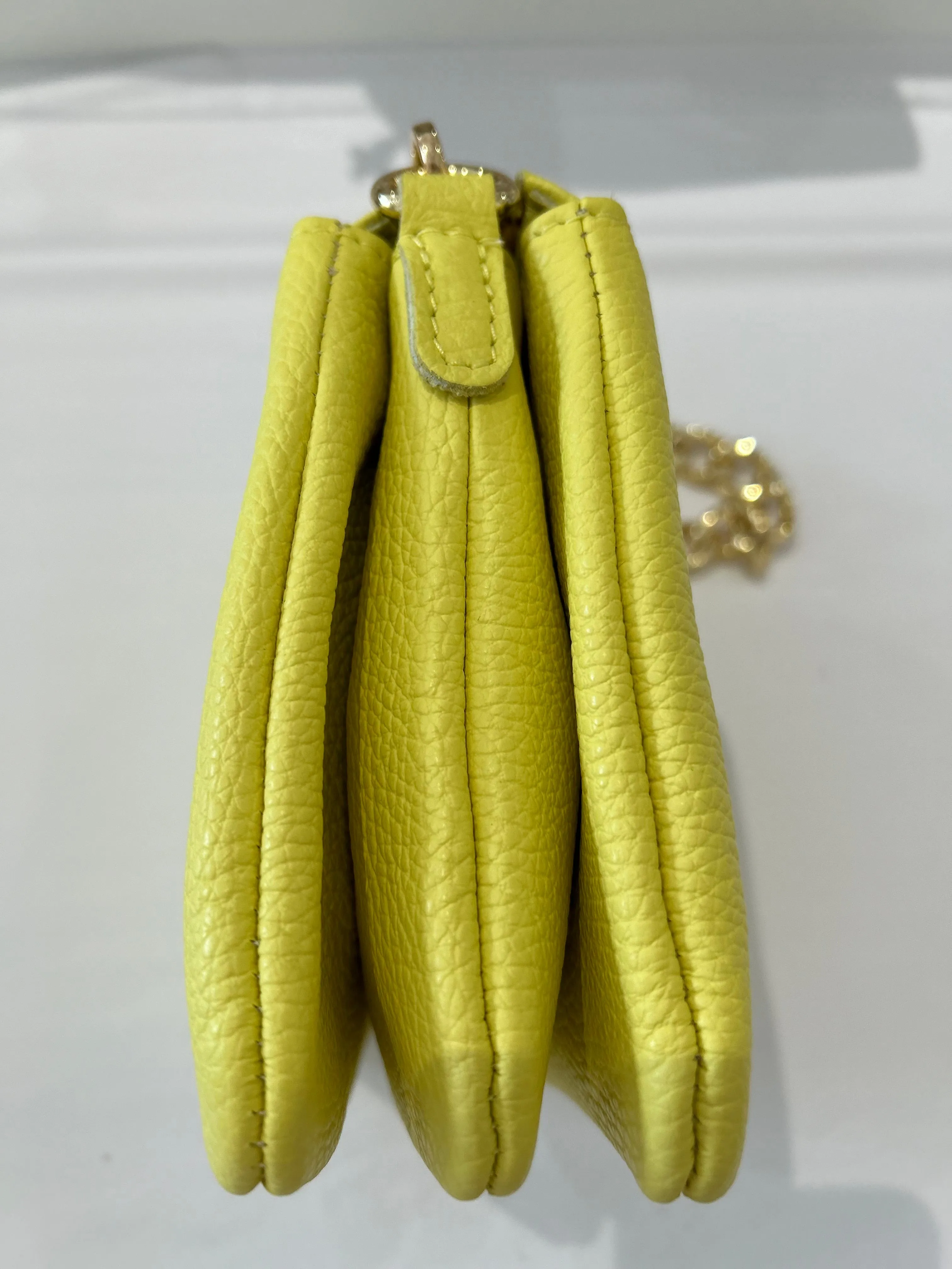 Elvira Chain Bag LEMON Glitter