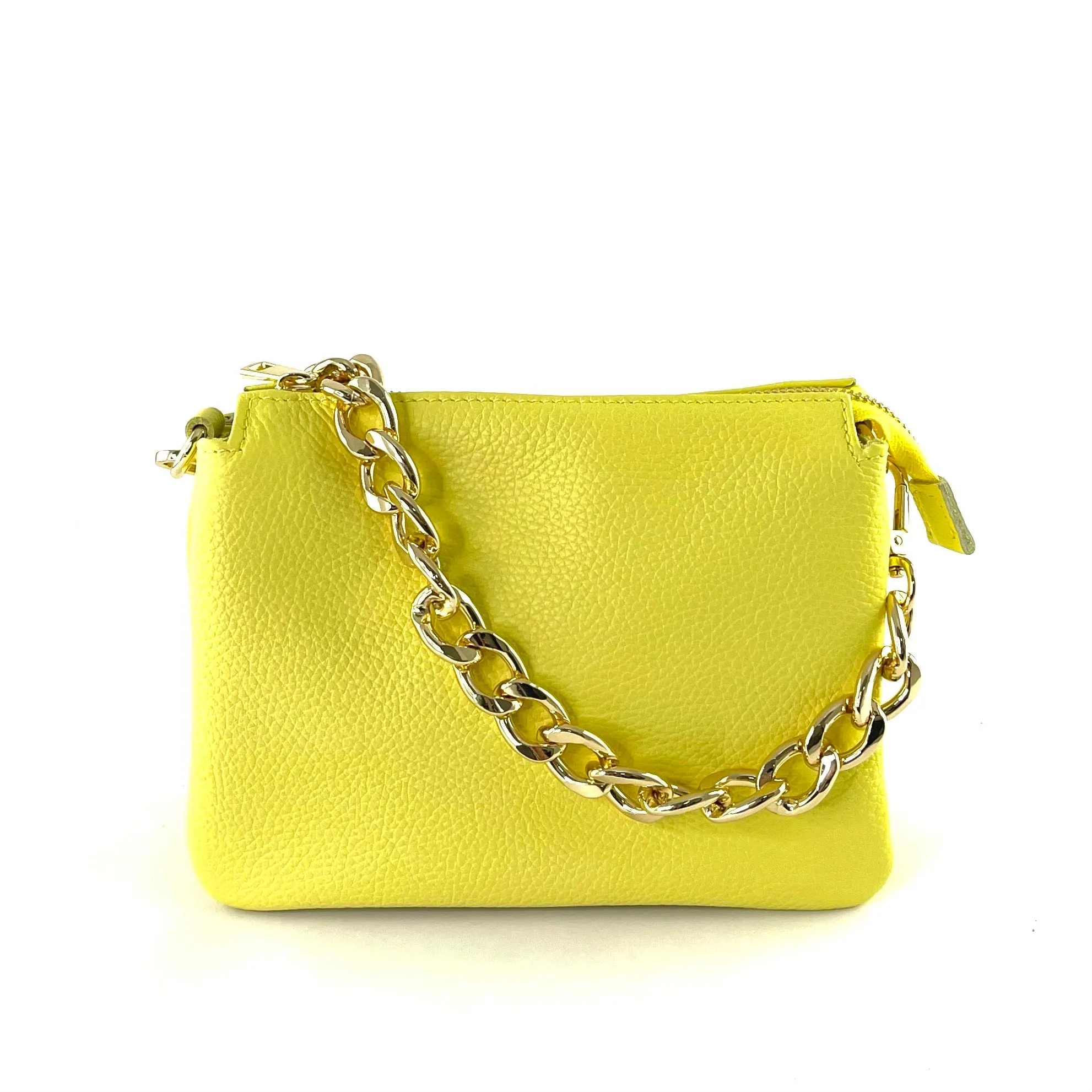 Elvira Chain Bag LEMON Glitter