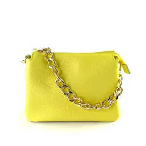 Elvira Chain Bag LEMON Glitter