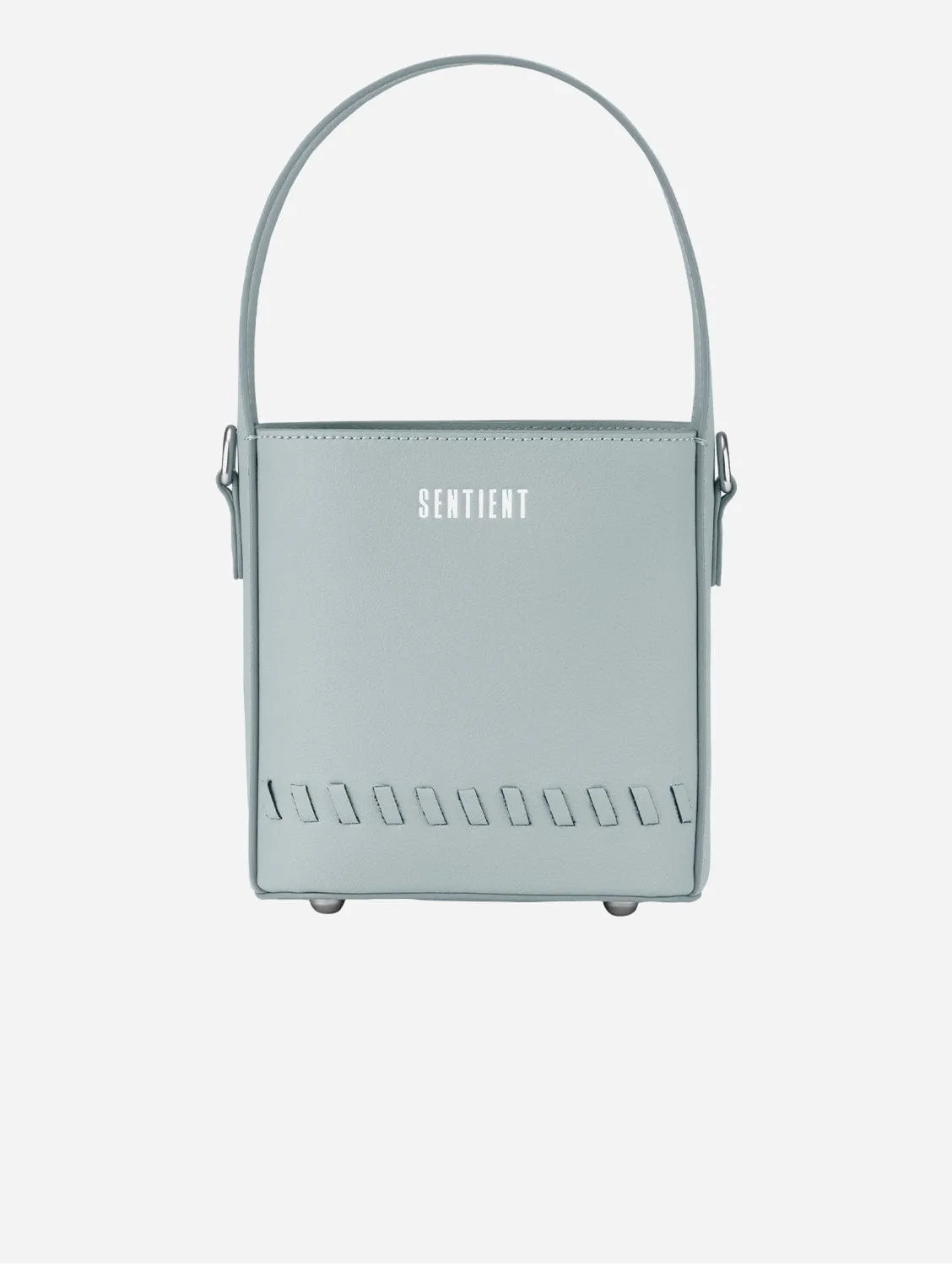 Fauna Mini Apple Leather Vegan Crossbody Bag | Steel Blue