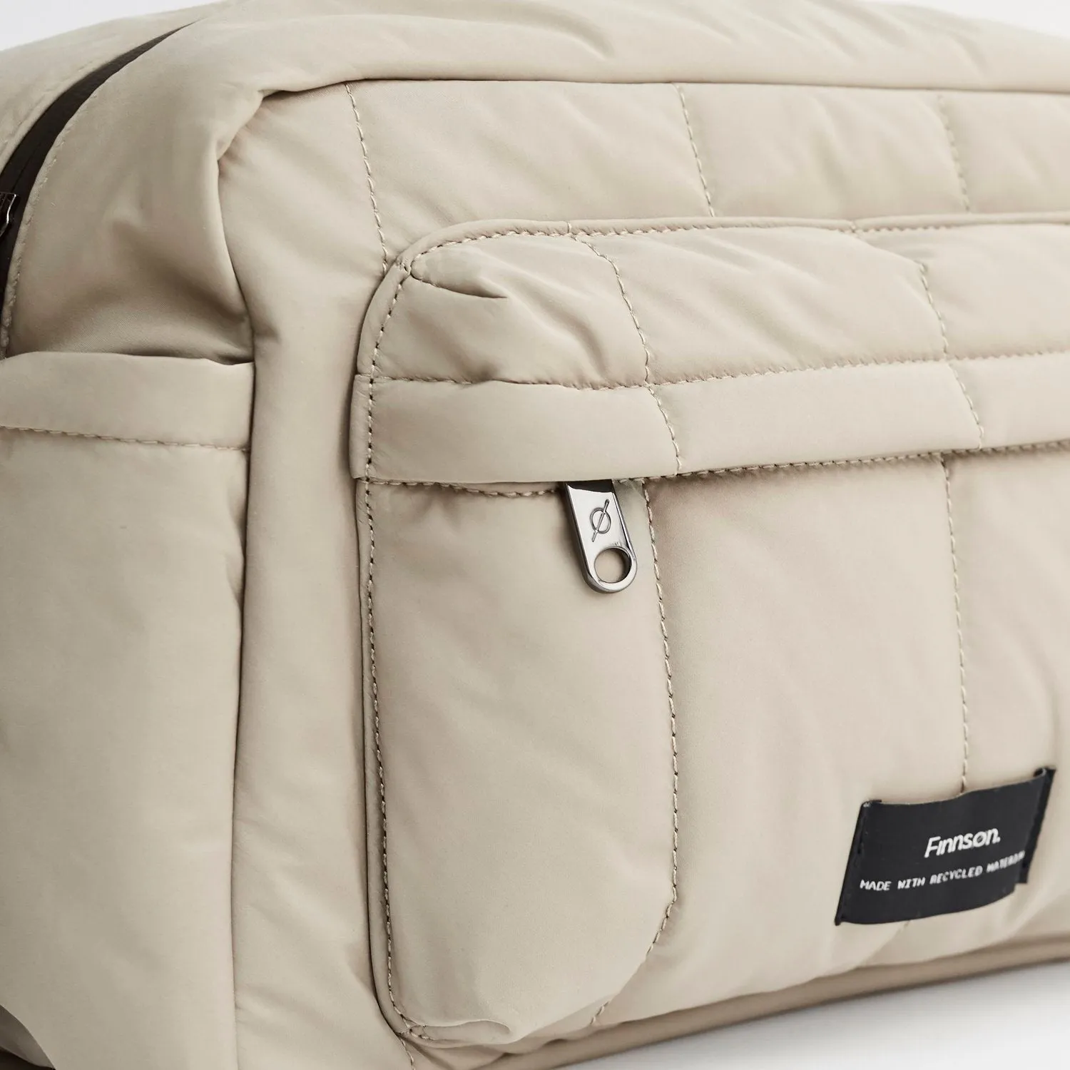 Freya Eco Oversized Stroller Organiser with Stroller Clips (Taupe)