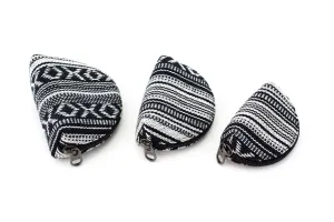 Handmade Hemp 3-in-1 Pouch Bag - Black