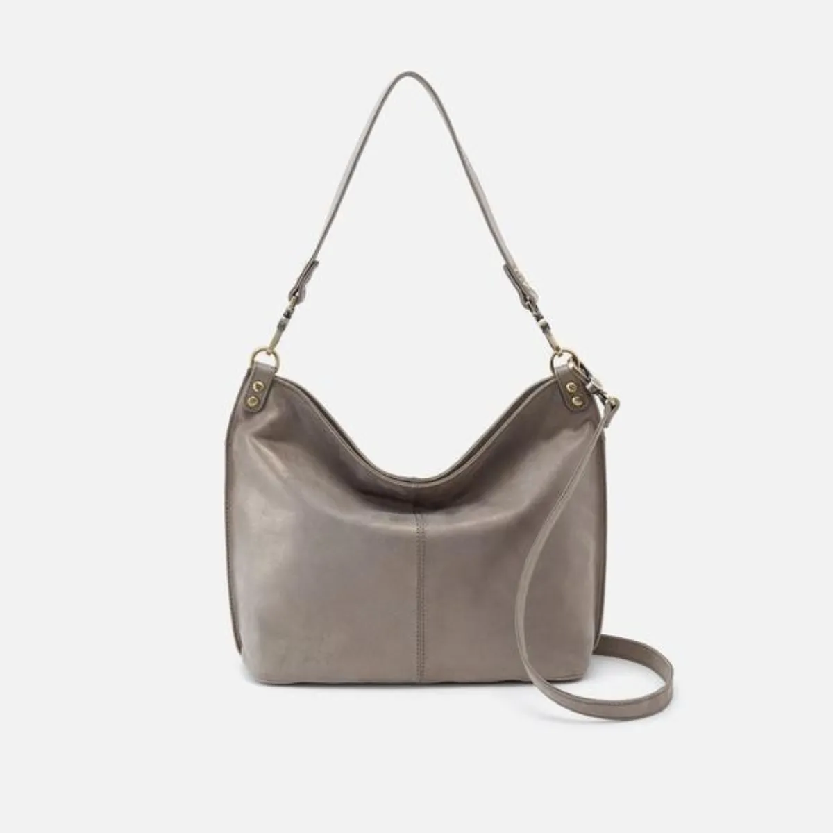 Hobo Bags Pier Metallic Hide - Grey