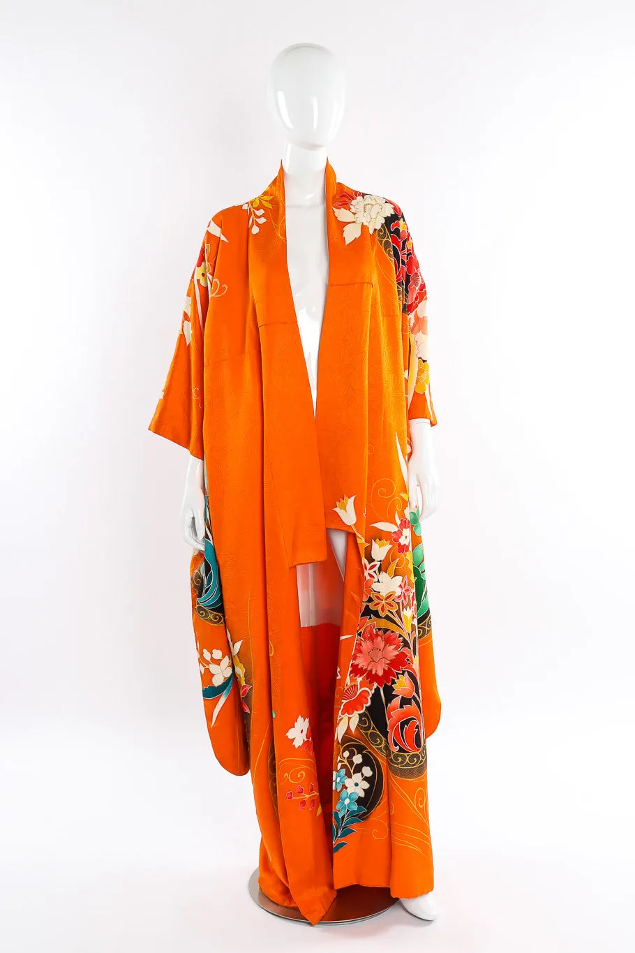 Japanese Metallic Floral Kimono