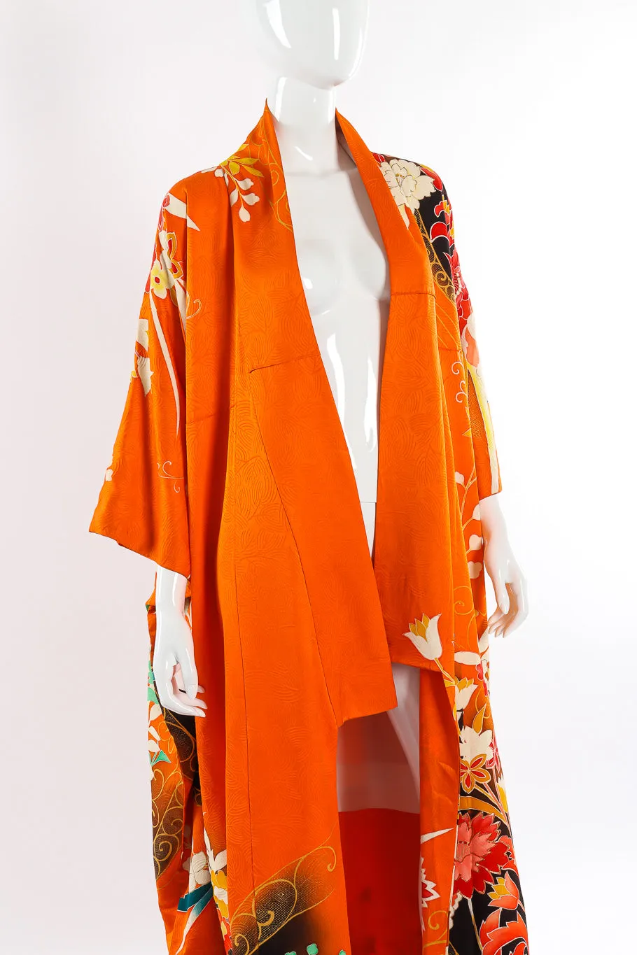 Japanese Metallic Floral Kimono