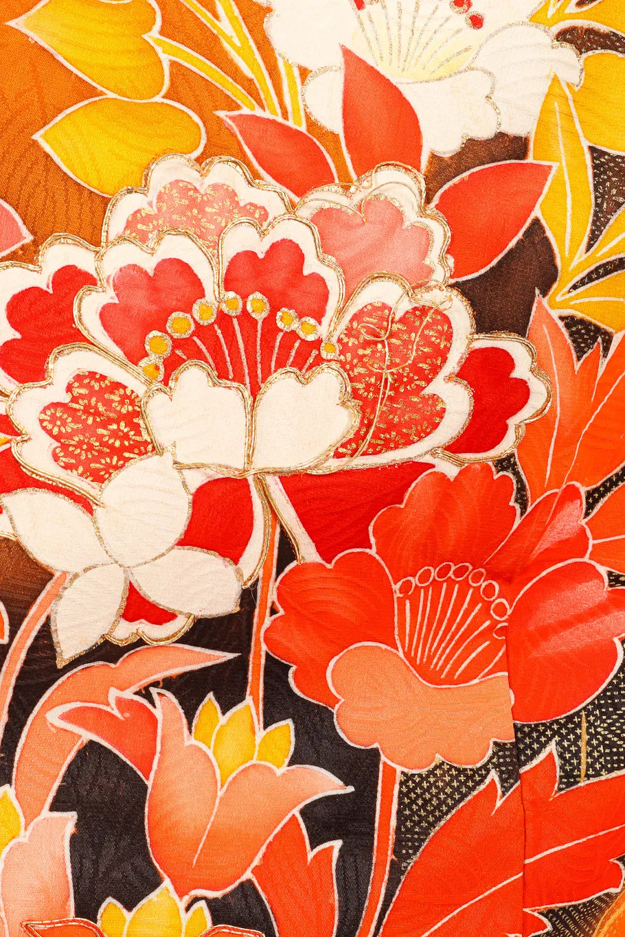 Japanese Metallic Floral Kimono