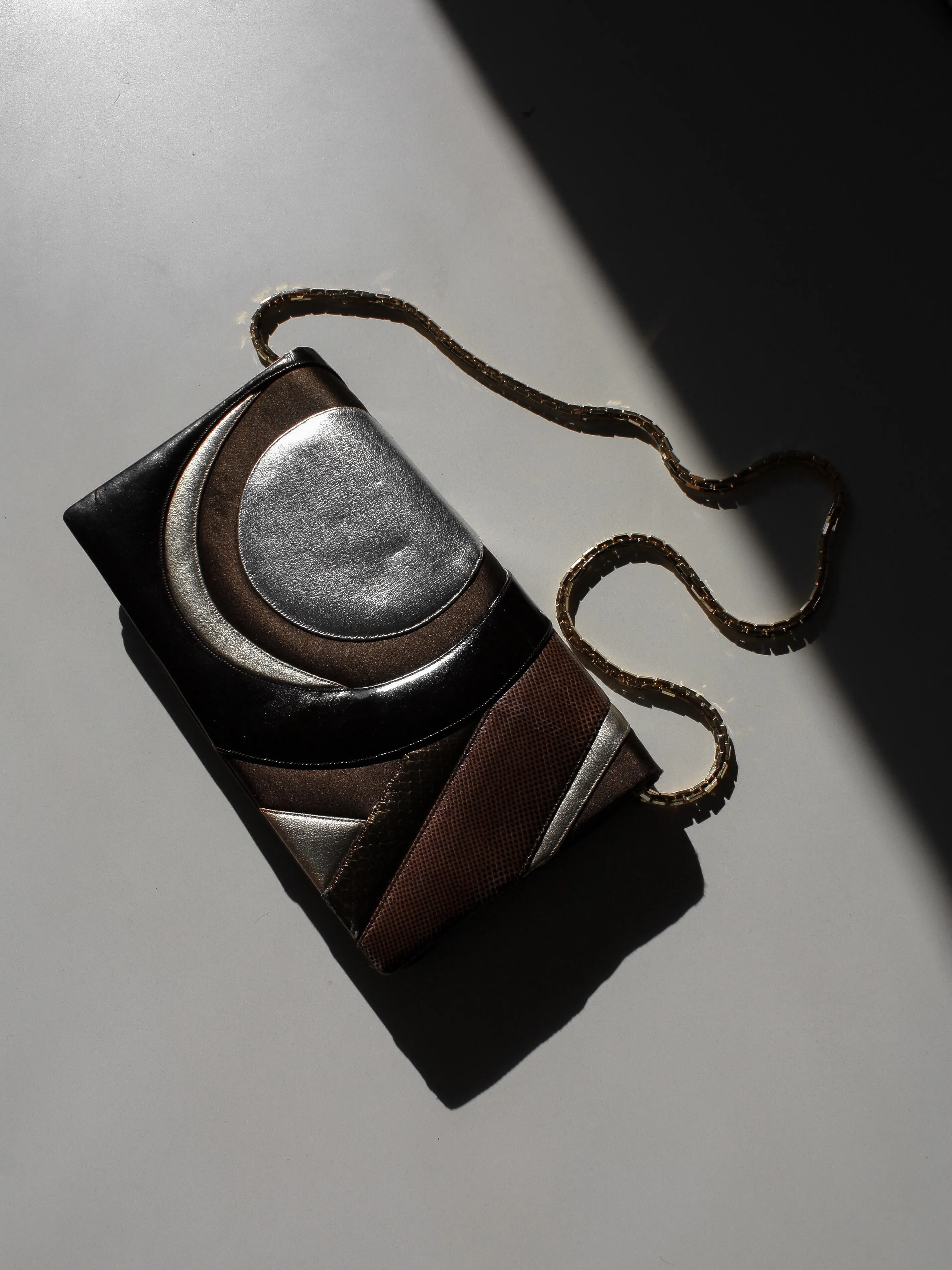 Judith Leiber Patchwork Leather Purse