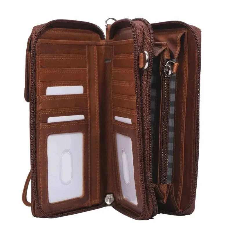 Leather Wallet with Strap (OP14)