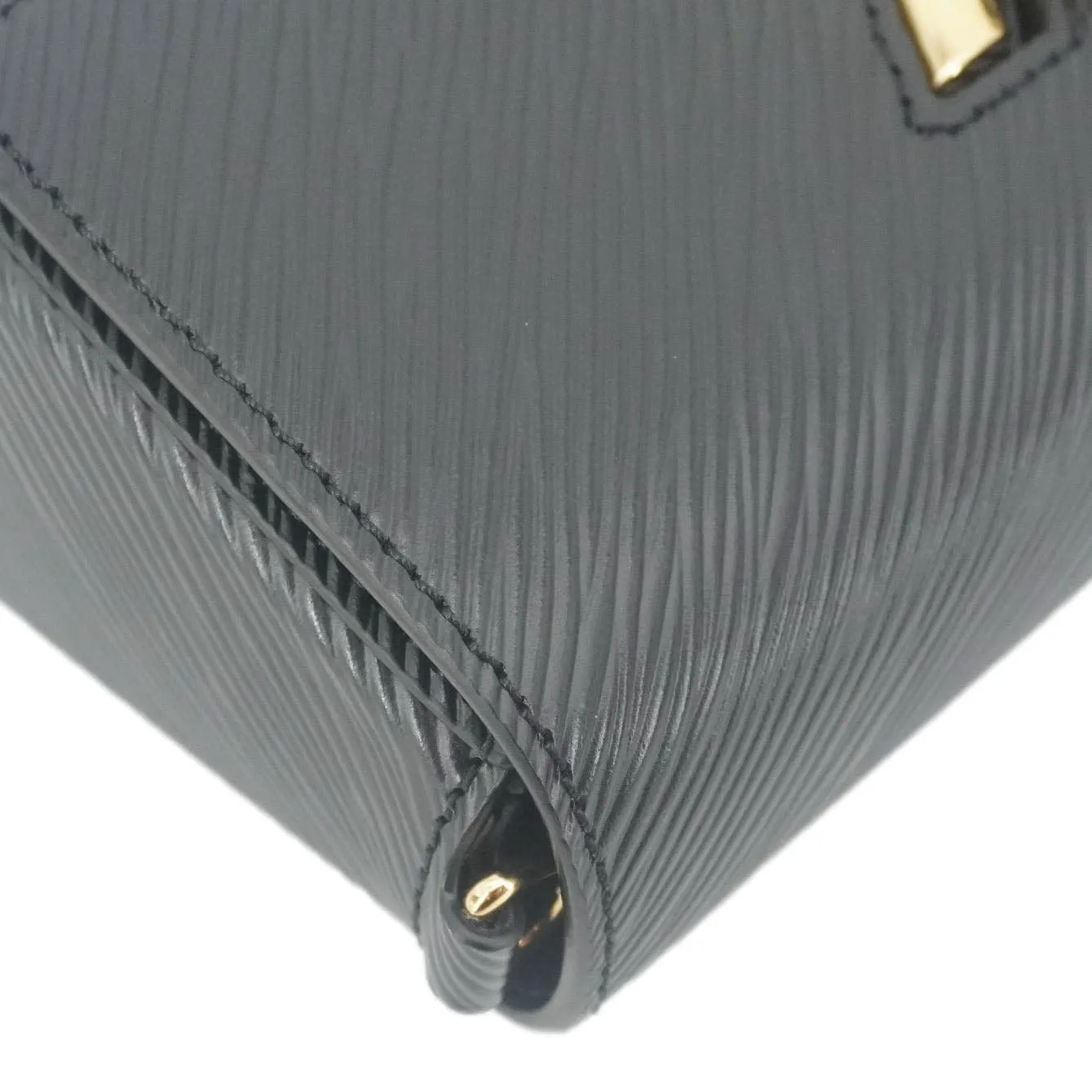 LOUIS VUITTON Twist West Epi Leather Crossbody Pochette Bag Black