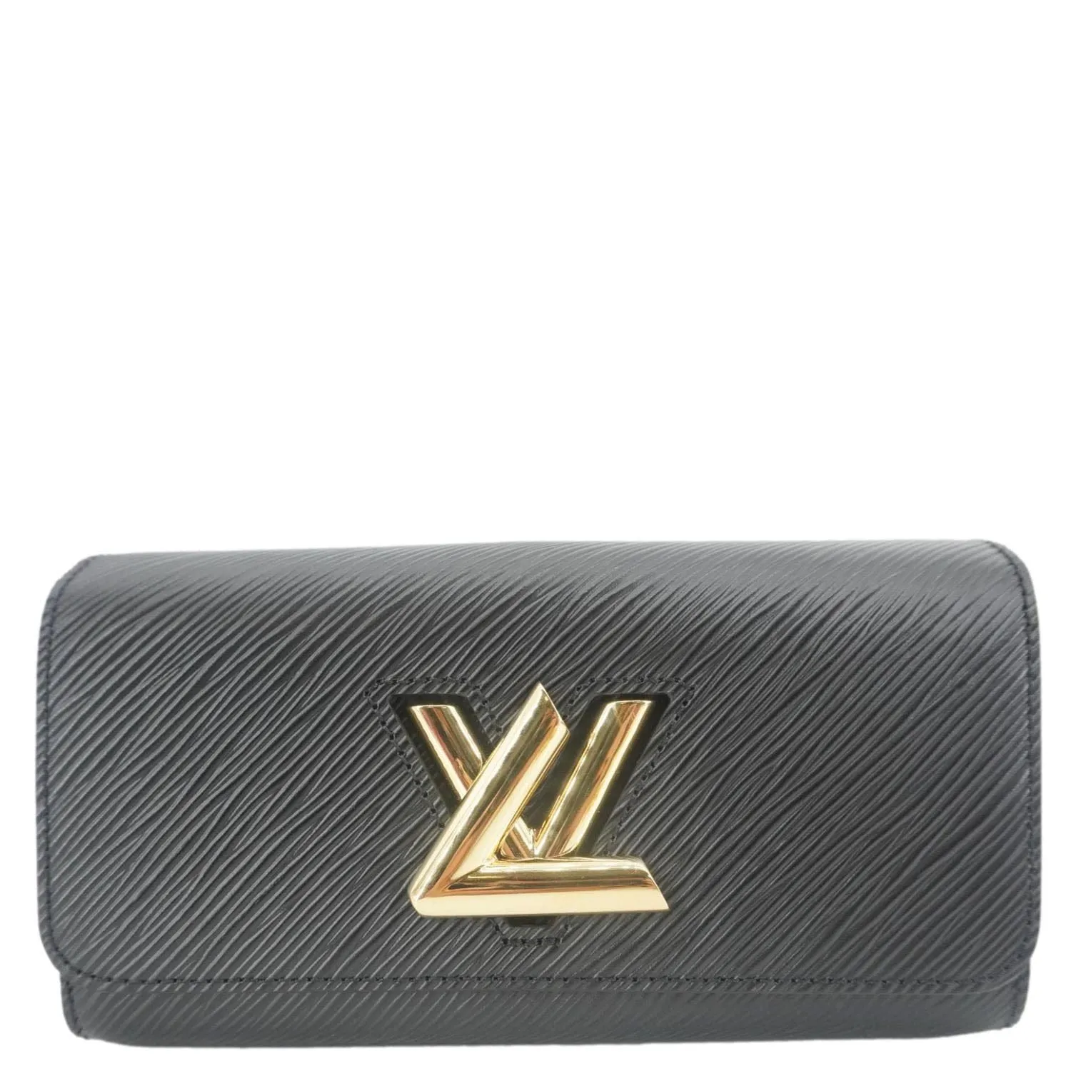 LOUIS VUITTON Twist West Epi Leather Crossbody Pochette Bag Black