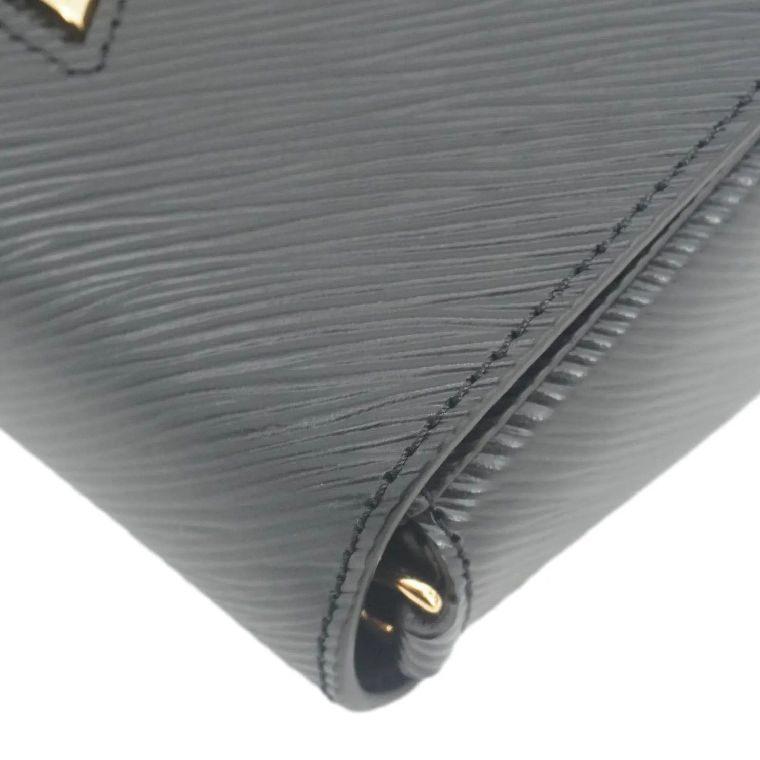 LOUIS VUITTON Twist West Epi Leather Crossbody Pochette Bag Black