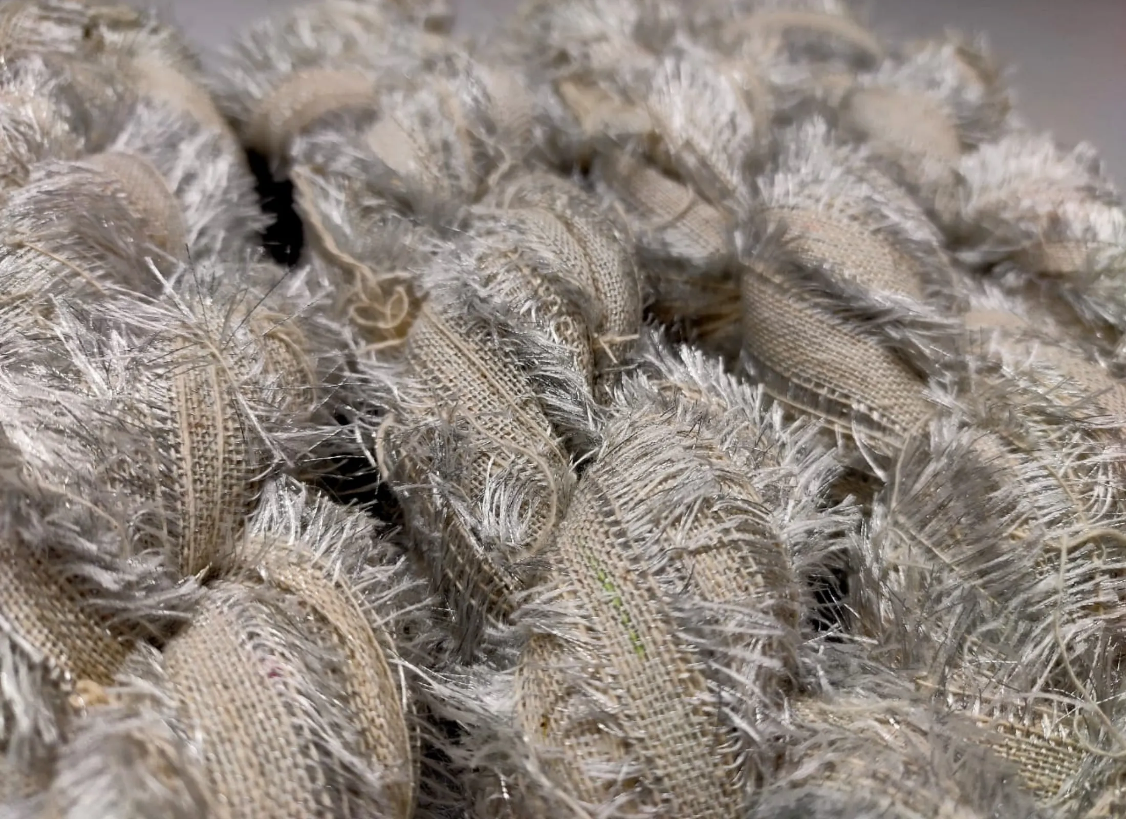 Lurex Metallic Frizz Ribbon - Silver