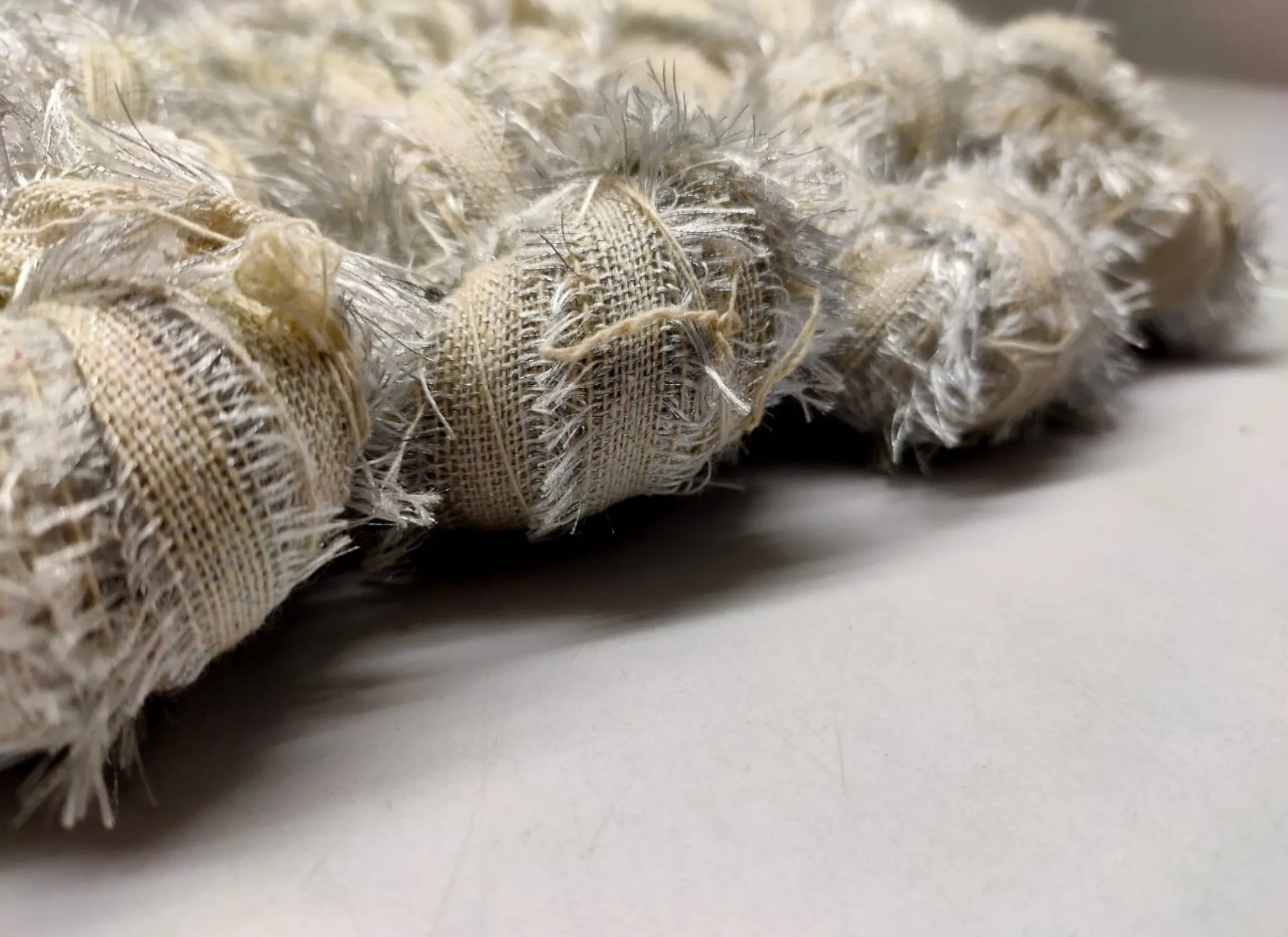 Lurex Metallic Frizz Ribbon - Silver