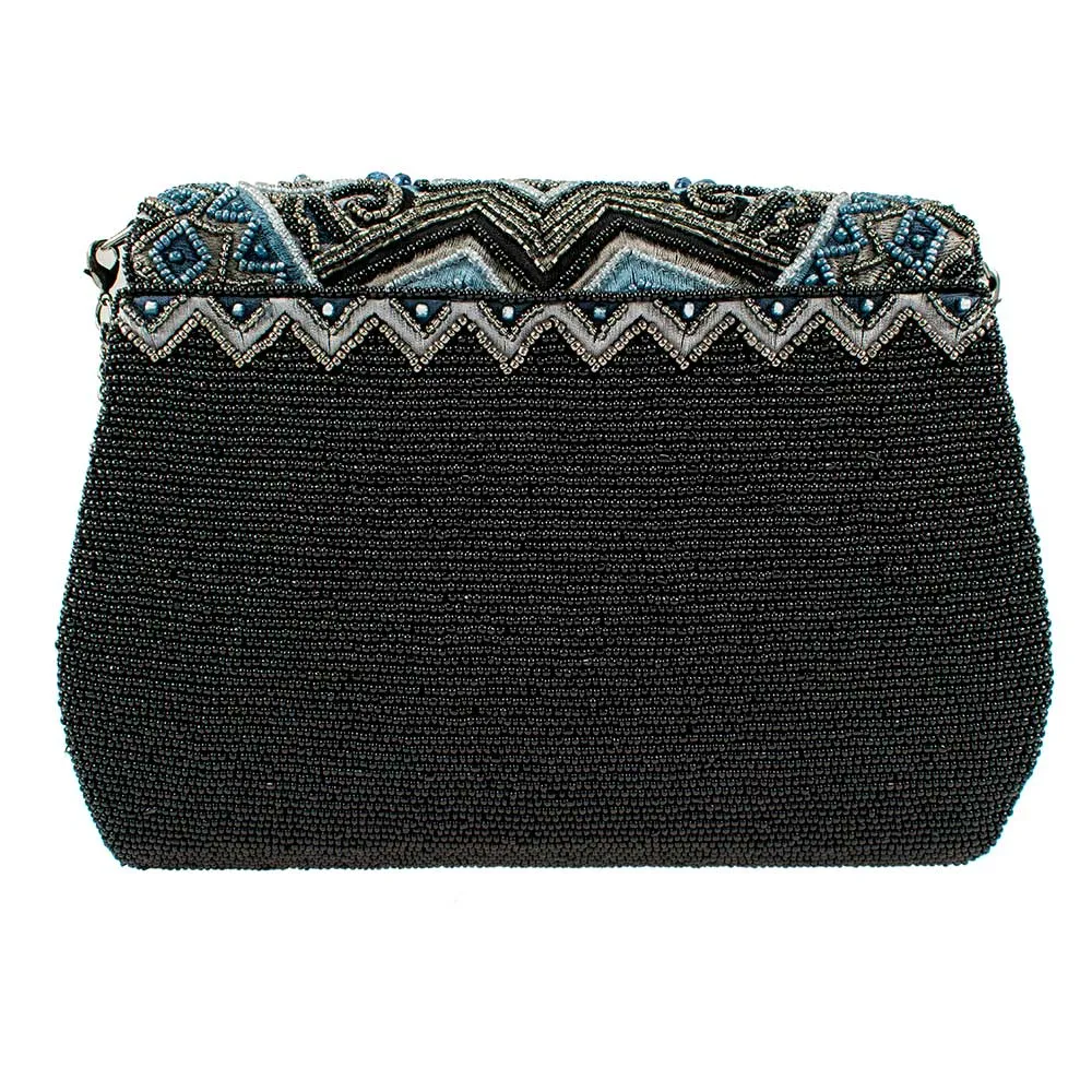 Mary Frances Blue Zone Multi Blue Zone Crossbody Handbag New