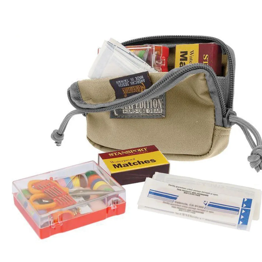 Maxpedition Hook & Loop 3x 5 Inches Zipper Pocket Khaki Foliage