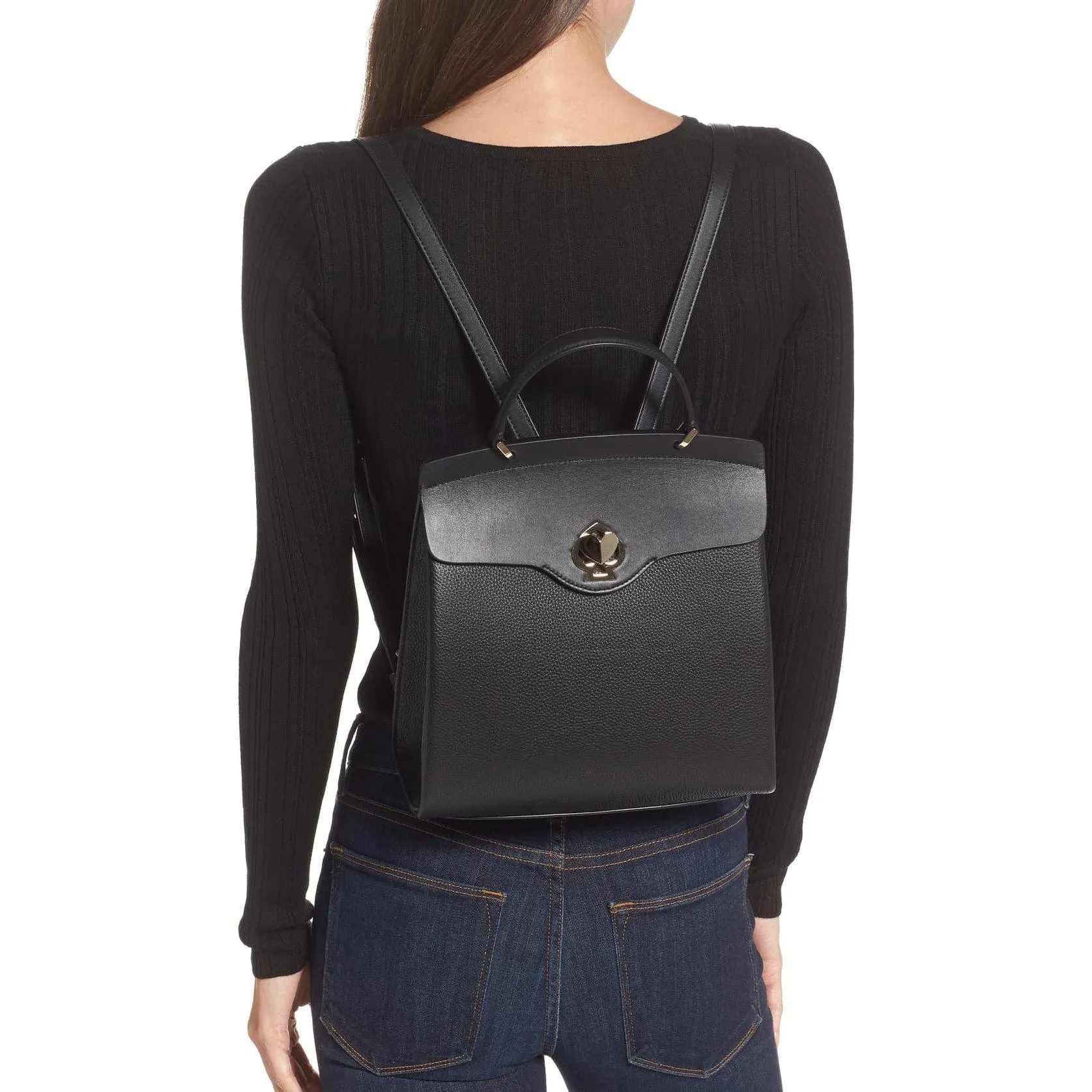 Medium Romy Leather Backpack