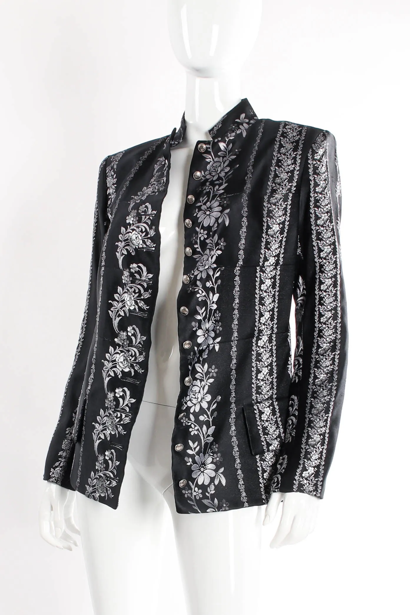 Metallic Floral Brocade Jacket