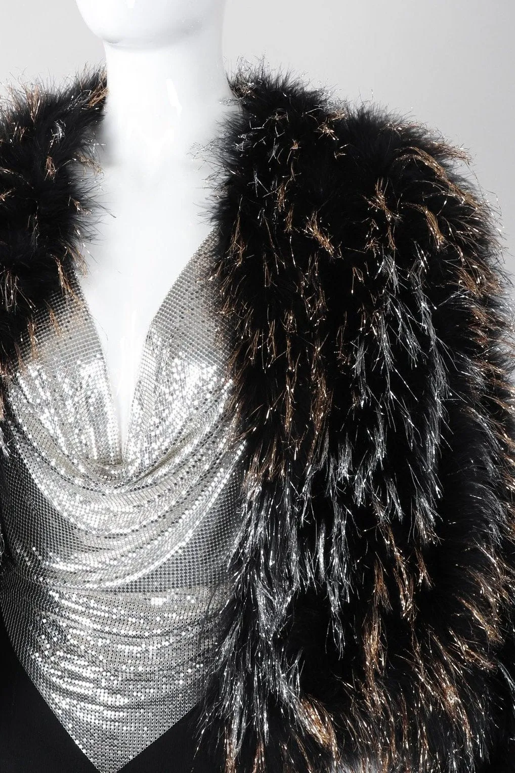 Metallic Marabou Tinsel Jacket