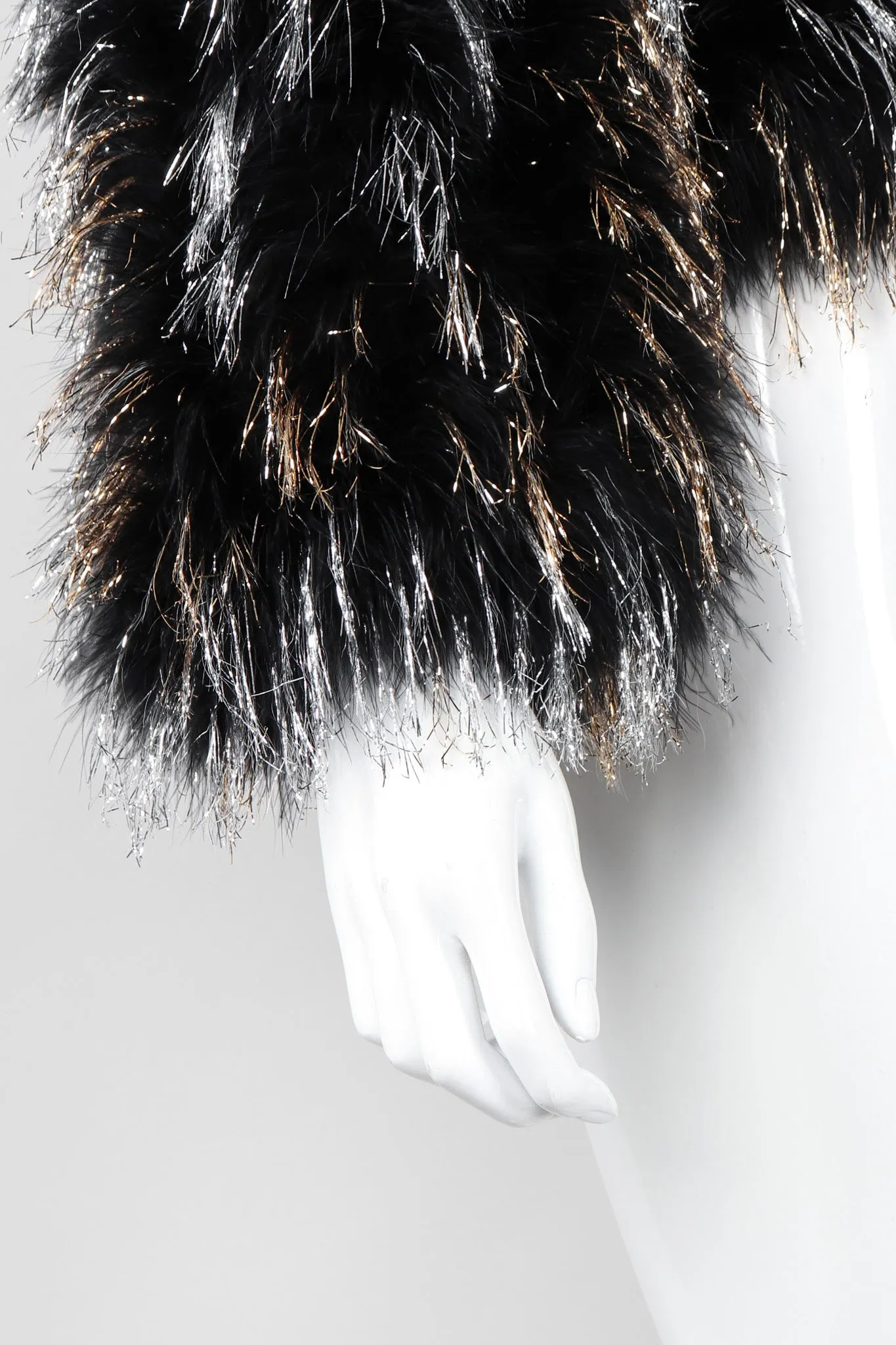 Metallic Marabou Tinsel Jacket