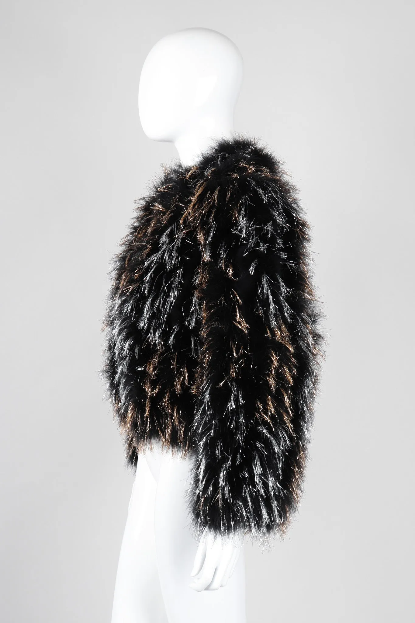 Metallic Marabou Tinsel Jacket