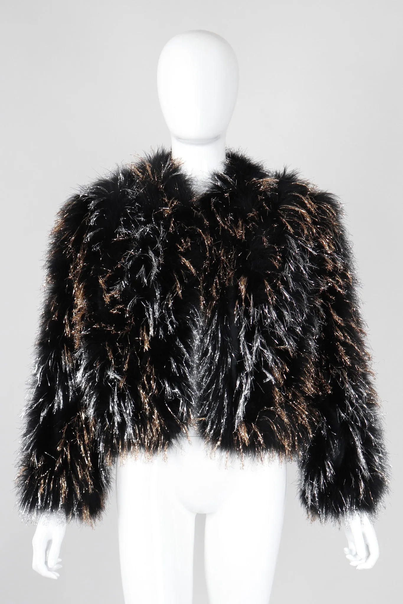 Metallic Marabou Tinsel Jacket
